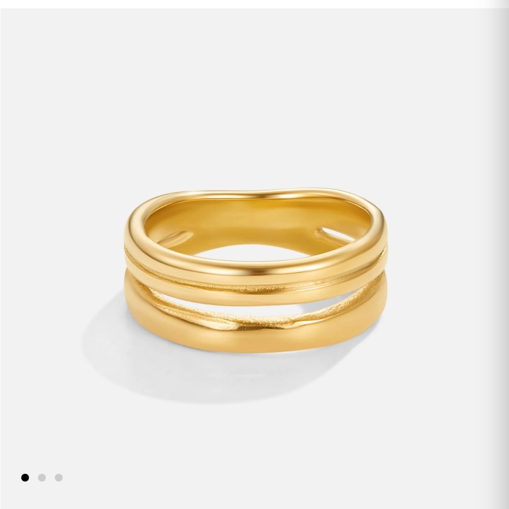 Beautiful Earth Lia Layered Gold Ring